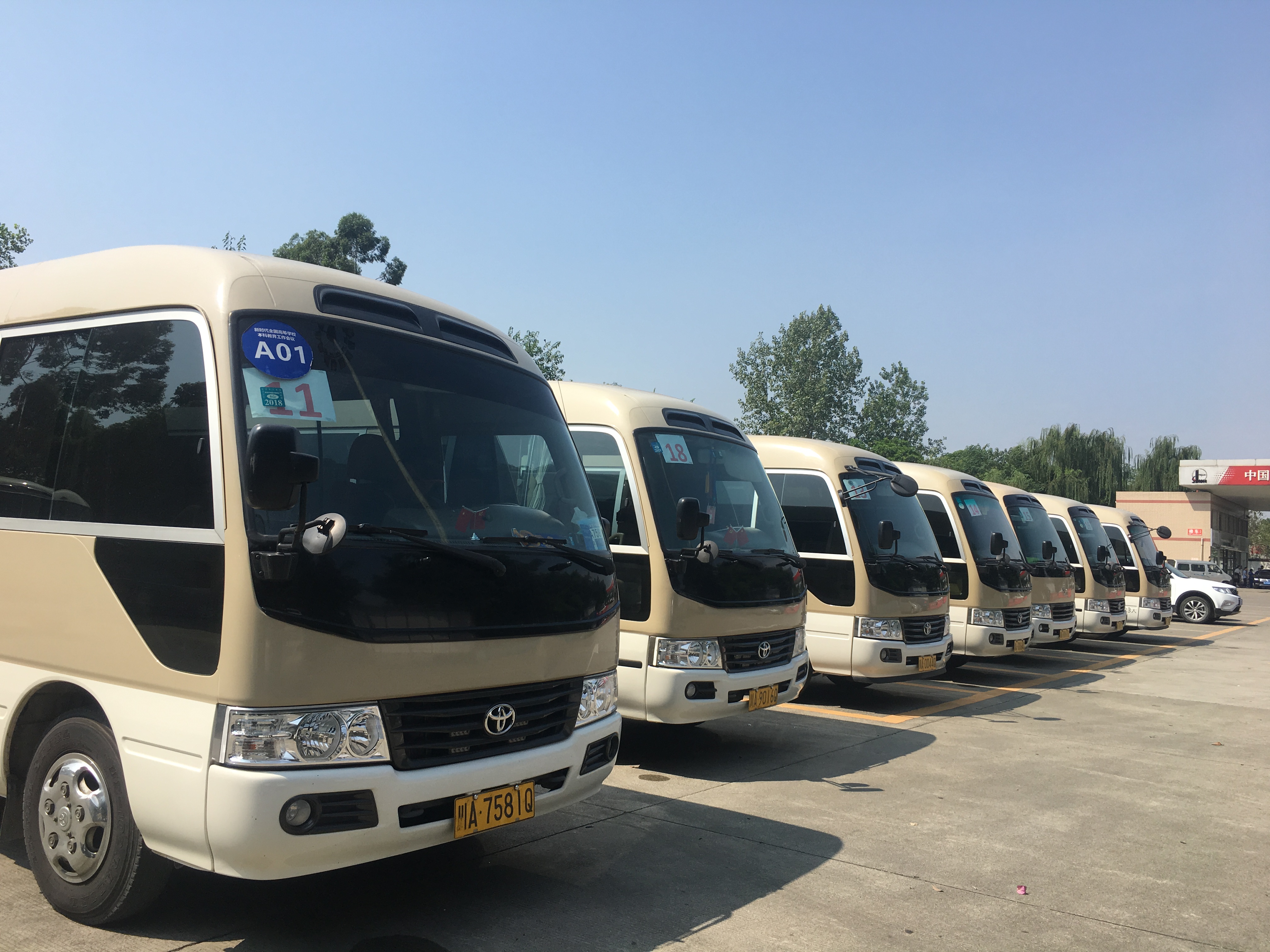 成都豐田考斯特中巴車(chē)租賃